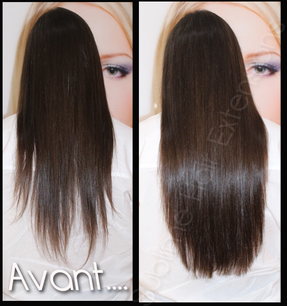 extensions adhésives tape cheveux fin